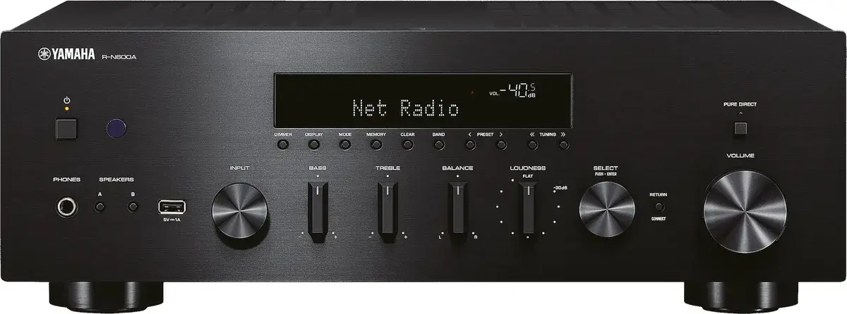 Yamaha R-N600A Musiccast Network Stereo Receiver Black