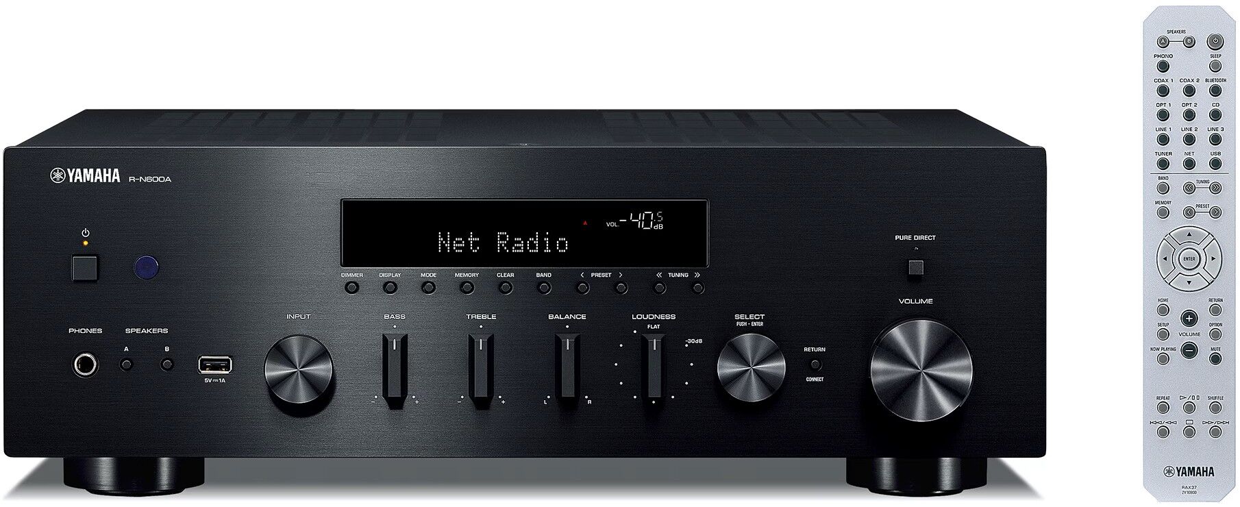 Yamaha R-N600A Musiccast Network Stereo Receiver Black