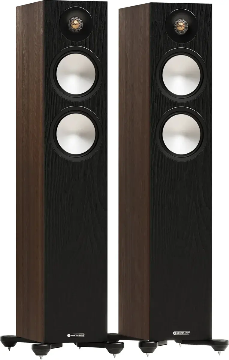 Monitor Audio Bronze 300 7G Kule Tipi Hoparlör Walnut