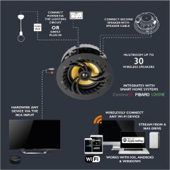 Lithe Audio 6610 Wi-Fi / Network / Airplay Çok Odalı Aktif Tavan Hoparlörü
