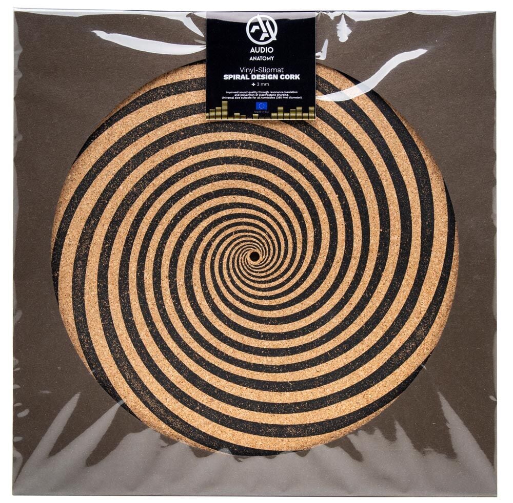 Audio Anatomy - Spiral Slipmat (Cork Diameter)