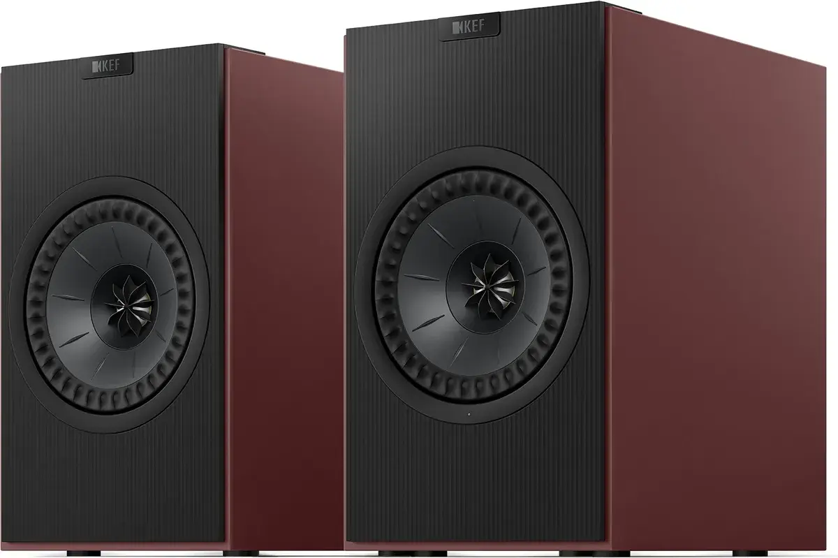 KEF Coda W Kablosuz Raf Tipi Aktif Hoparlör Nostaljik Bordo